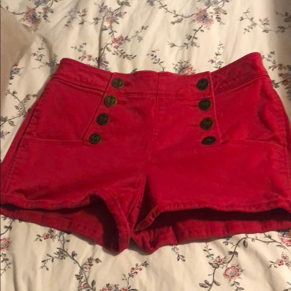 Express red shorts